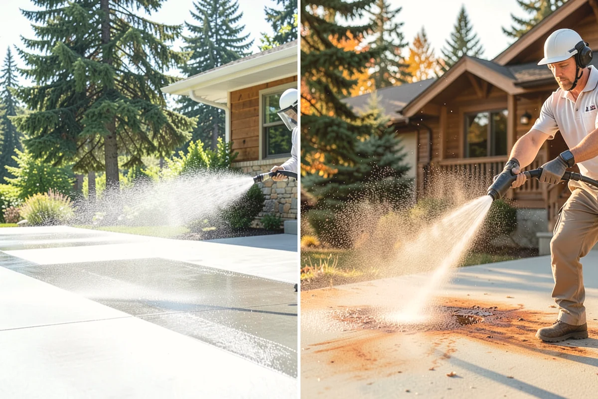 Low-Pressure Washing in Burlington, Skagit County, WA - Test the surface to confirm the safe pressure range