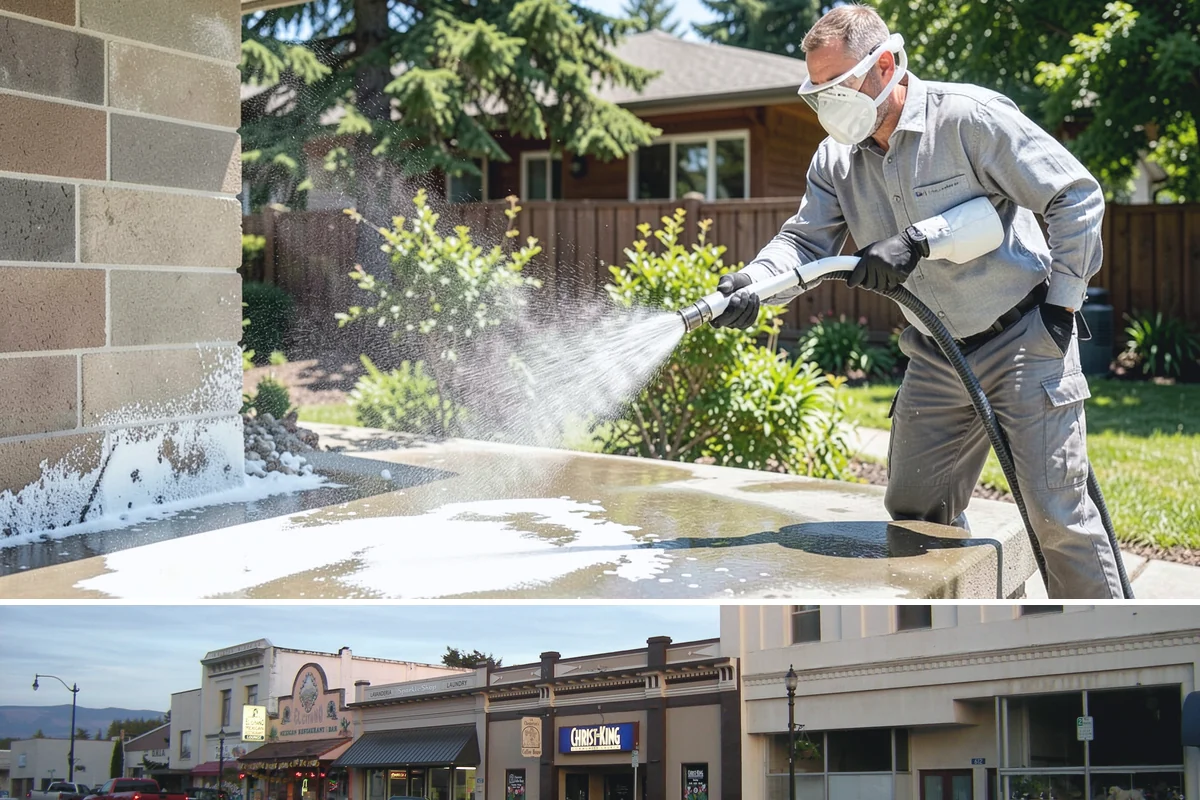 Low-Pressure Washing in Burlington, Skagit County, WA - Suited to any season, with the region's wetter months being the most common time growth demands attention.