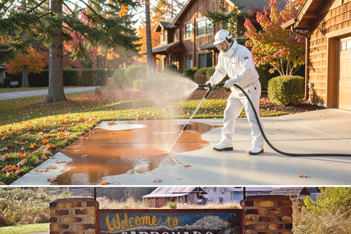 Low-Pressure Washing in Carbonado, Pierce County, WA - Suited to any season, with the region's wetter months being the most common time growth demands attention.