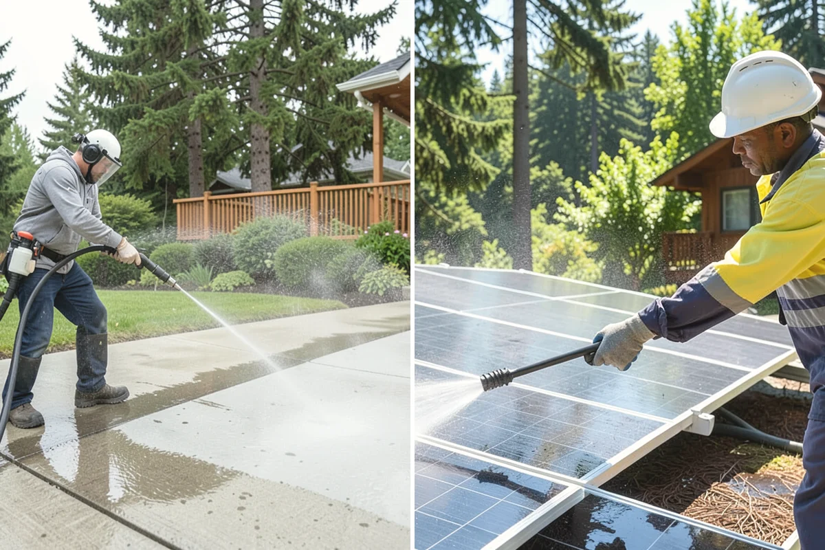 Low-Pressure Washing in Carnation, King County, WA - Test the surface to confirm the safe pressure range