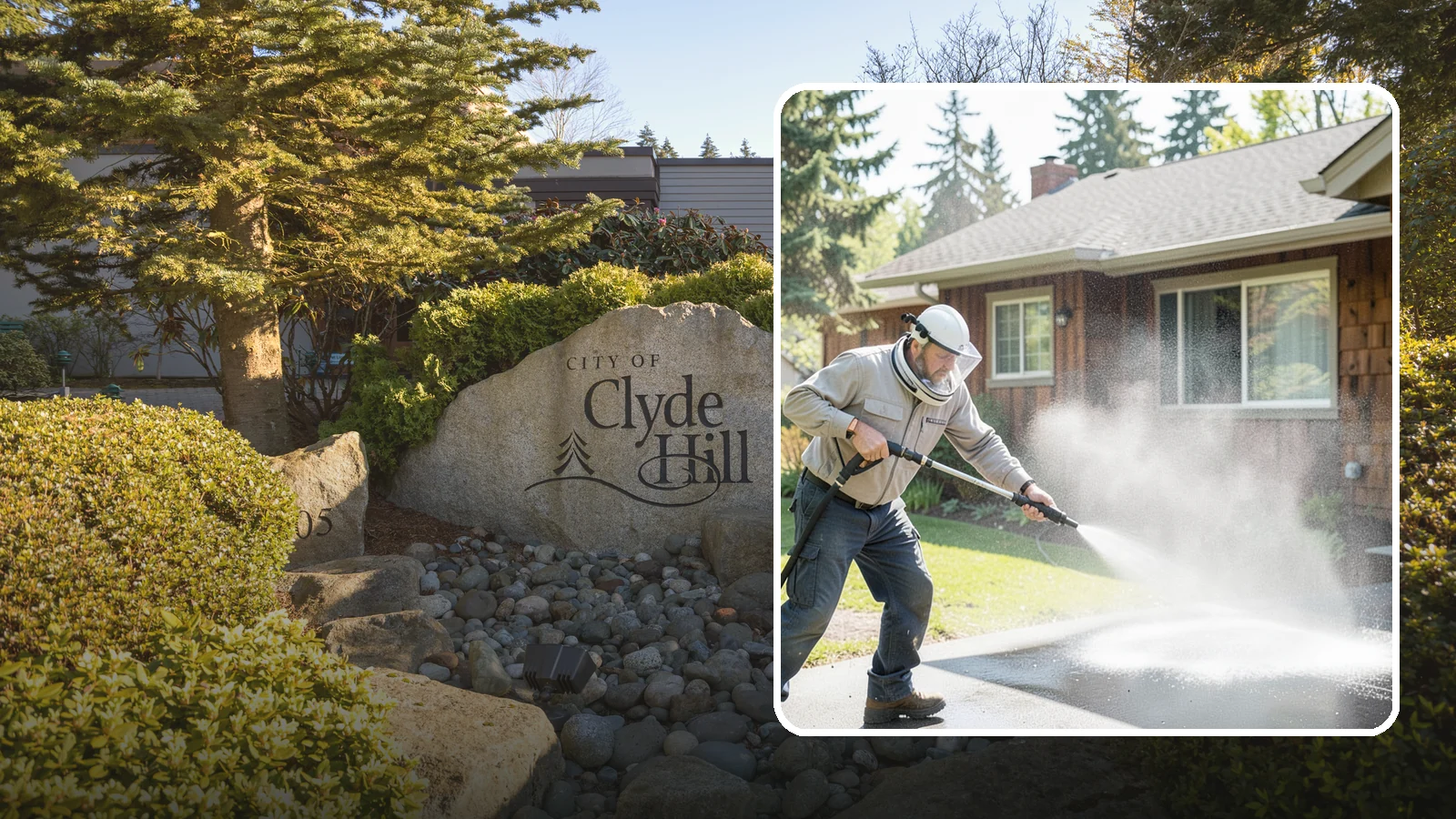 Low-Pressure Washing in Clyde Hill, King County, WA - Low-pressure washing uses a reduced water force to clean surfaces that would be scarred or gouged by a standard pressure washer.