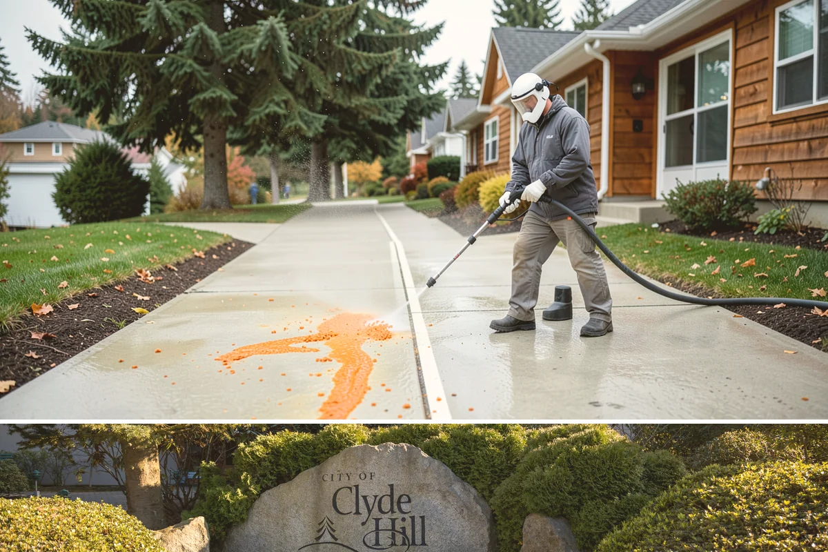 Low-Pressure Washing in Clyde Hill, King County, WA - Suited to any season, with the region's wetter months being the most common time growth demands attention.