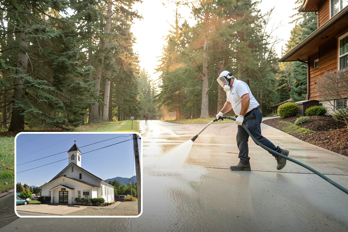 Low-Pressure Washing in Concrete, Skagit County, WA - Protects fragile finishes from high-pressure damage
