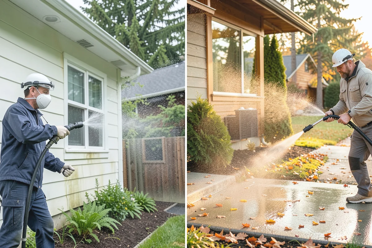 Low-Pressure Washing in Coupeville, Island County, WA - Test the surface to confirm the safe pressure range