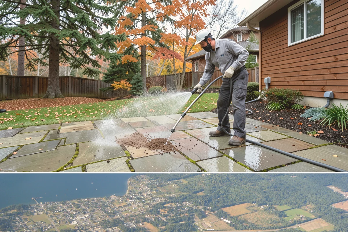 Low-Pressure Washing in Coupeville, Island County, WA - Suited to any season, with the region's wetter months being the most common time growth demands attention.