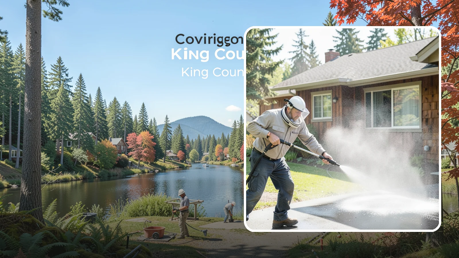 Low-Pressure Washing in Covington, King County, WA - Low-pressure washing uses a reduced water force to clean surfaces that would be scarred or gouged by a standard pressure washer.