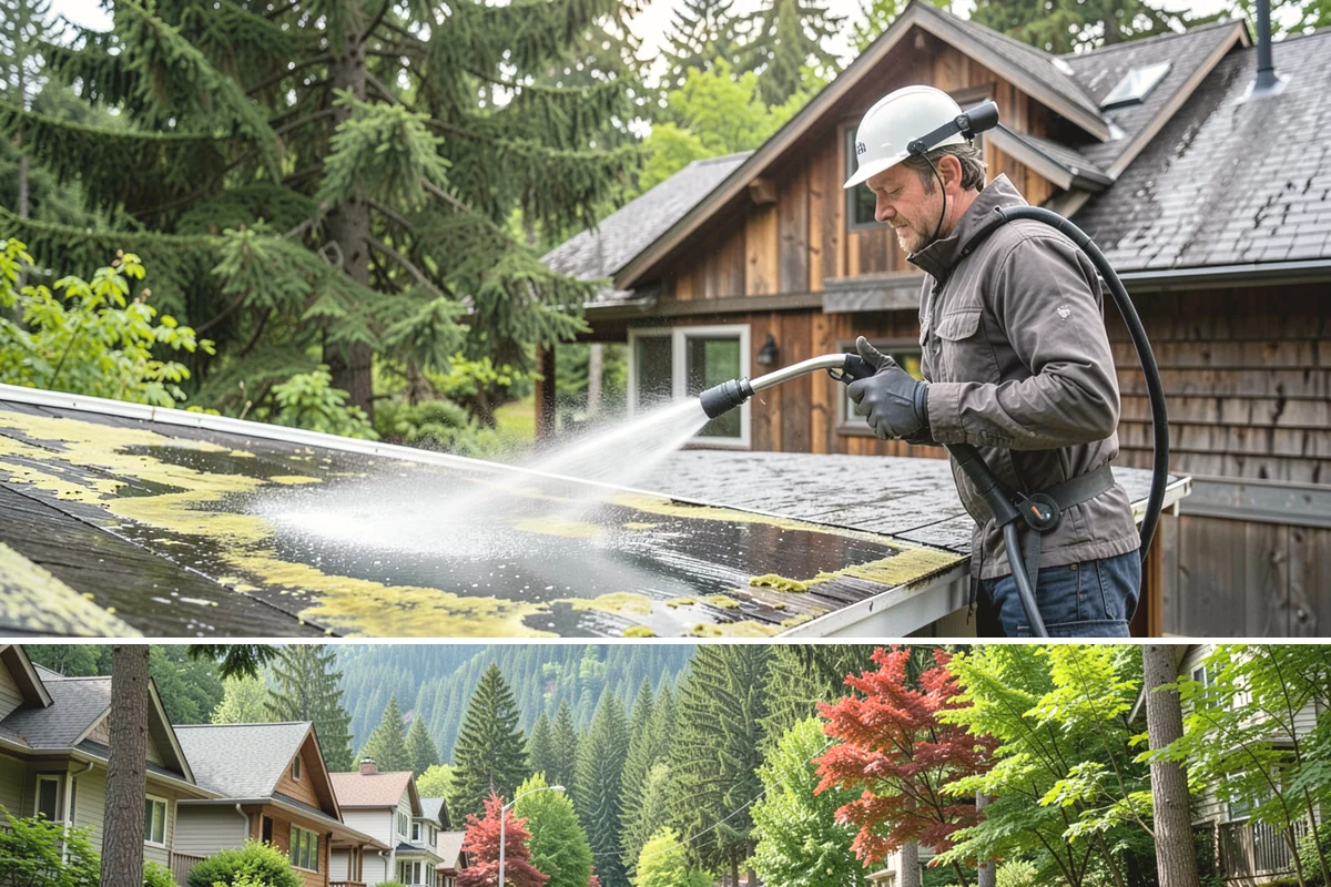 Low-Pressure Washing in Darrington, Snohomish County, WA - Suited to any season, with the region's wetter months being the most common time growth demands attention.