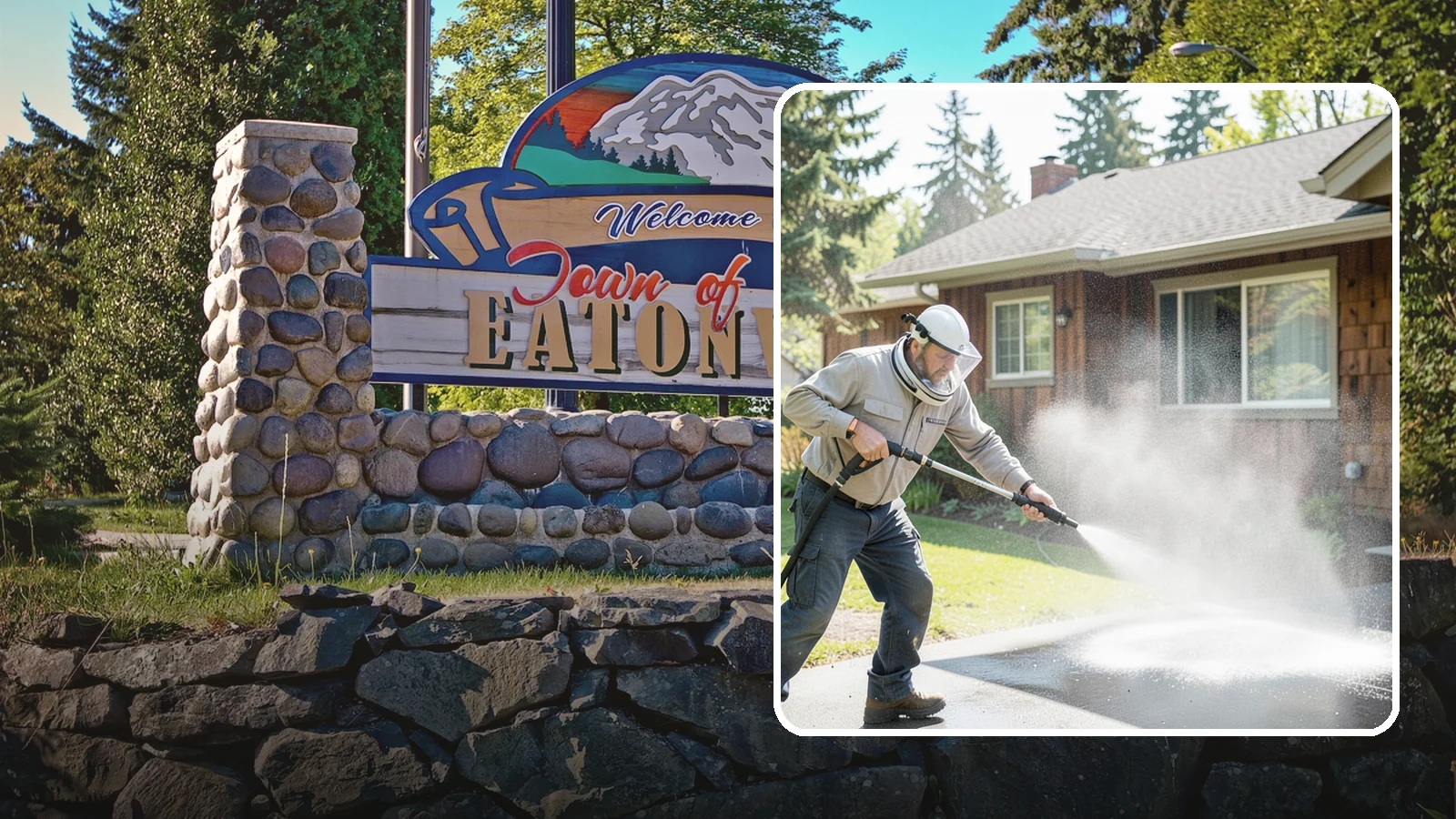 Low-Pressure Washing in Eatonville, Pierce County, WA - Low-pressure washing uses a reduced water force to clean surfaces that would be scarred or gouged by a standard pressure washer.