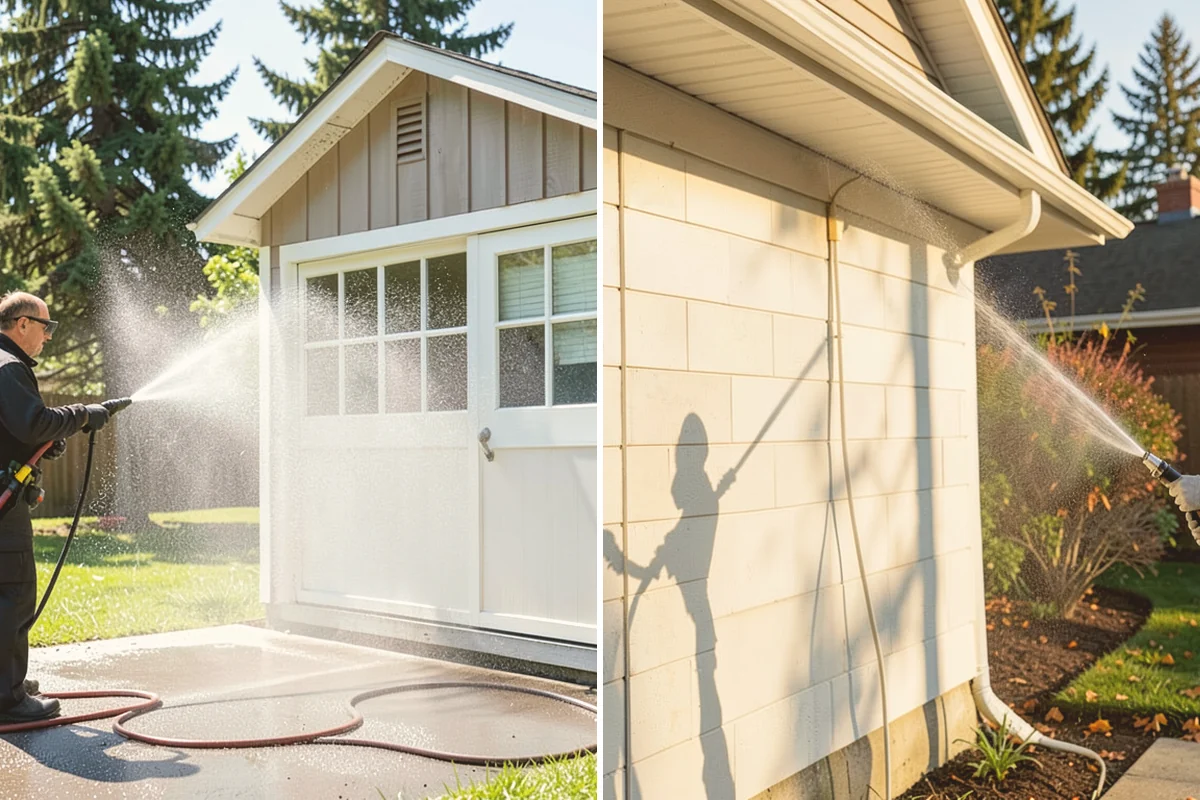 Low-Pressure Washing in Eatonville, Pierce County, WA - Test the surface to confirm the safe pressure range