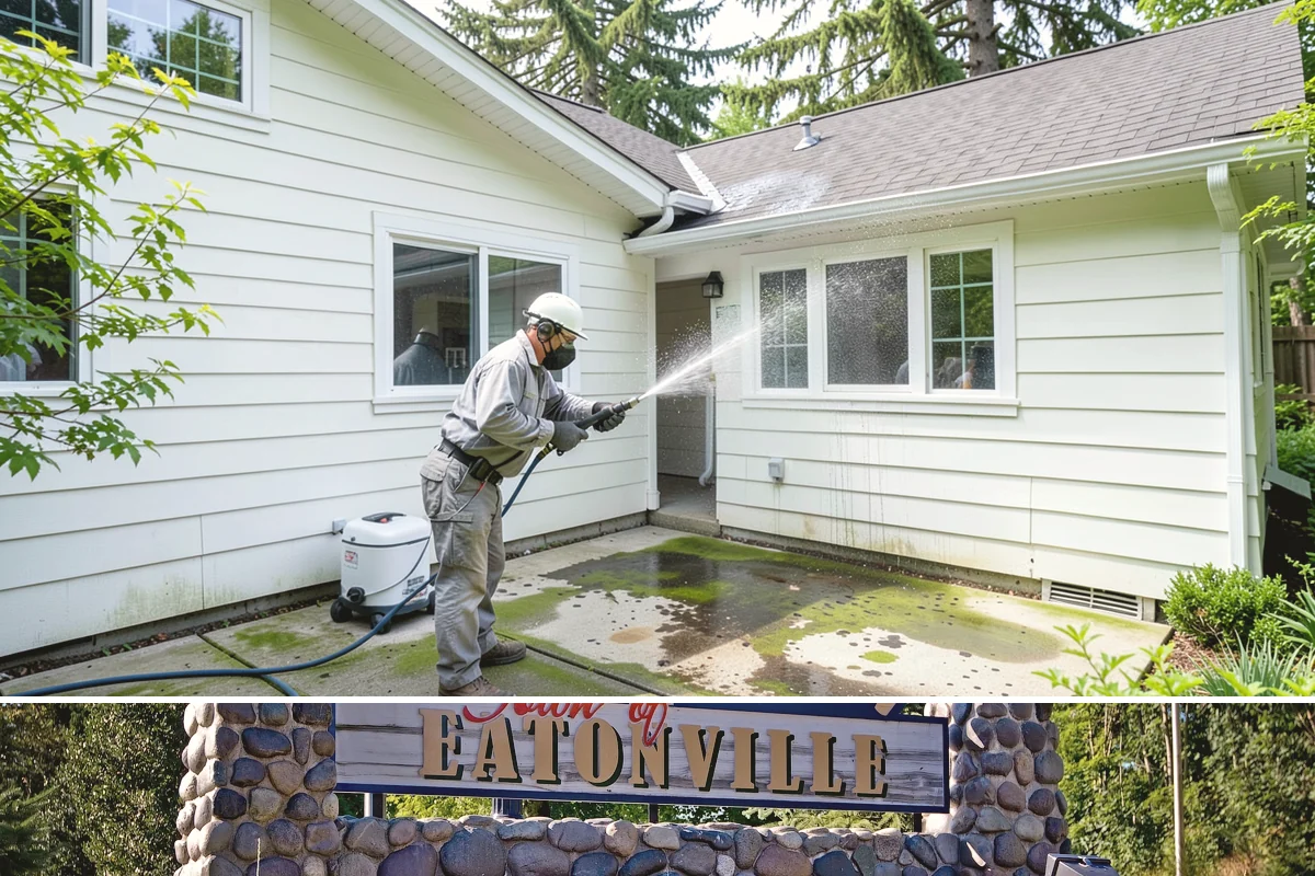 Low-Pressure Washing in Eatonville, Pierce County, WA - Suited to any season, with the region's wetter months being the most common time growth demands attention.