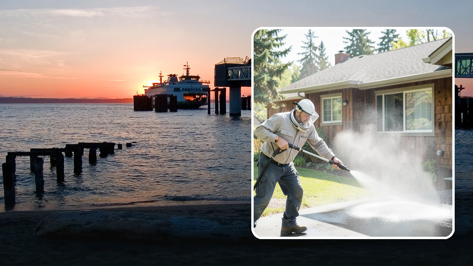 Low-Pressure Washing in Edmonds, Snohomish County, WA - Low-pressure washing uses a reduced water force to clean surfaces that would be scarred or gouged by a standard pressure washer.