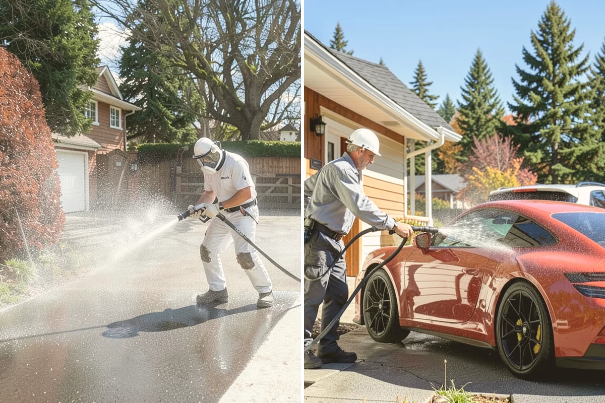 Low-Pressure Washing in Edmonds, Snohomish County, WA - Test the surface to confirm the safe pressure range
