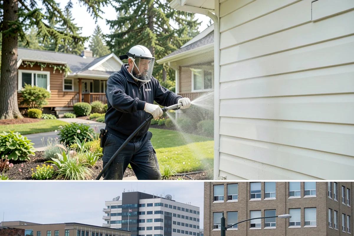Low-Pressure Washing in Everett, Snohomish County, WA - Suited to any season, with the region's wetter months being the most common time growth demands attention.