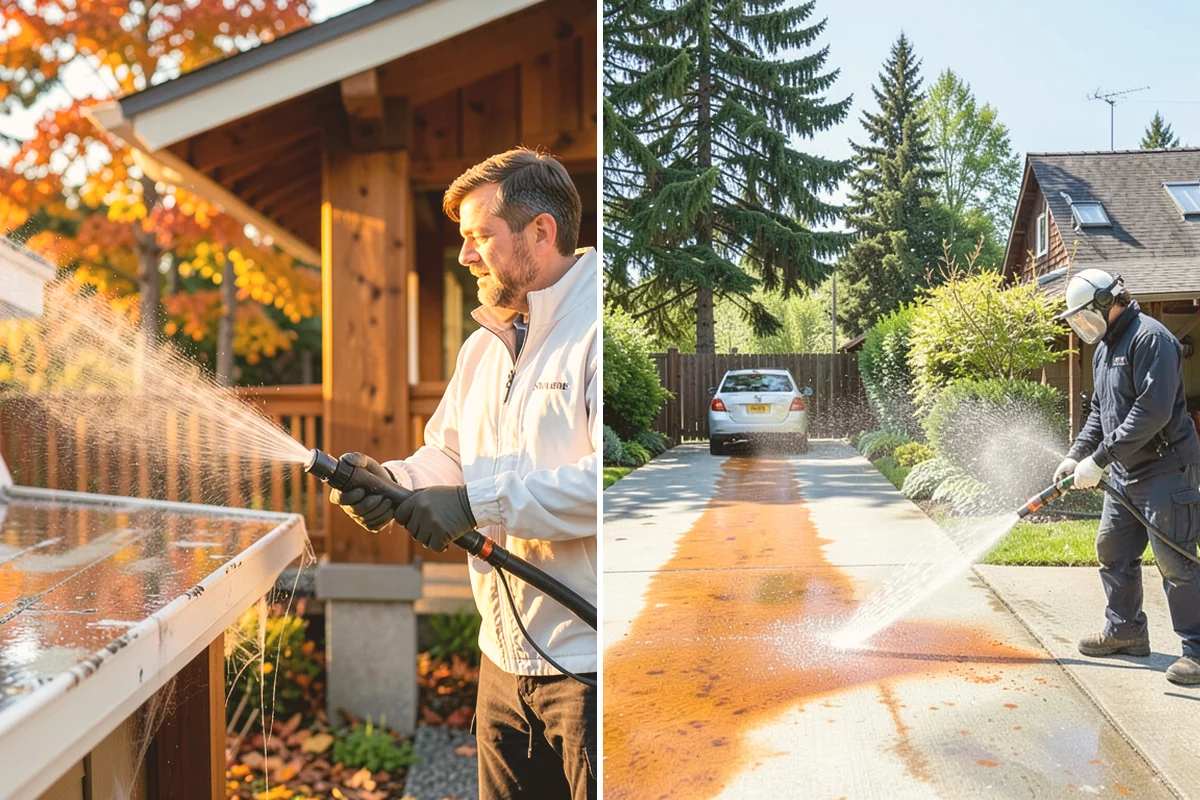 Low-Pressure Washing in Fife, Pierce County, WA - Test the surface to confirm the safe pressure range