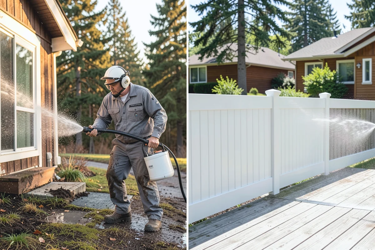 Low-Pressure Washing in Gold Bar, Snohomish County, WA - Test the surface to confirm the safe pressure range