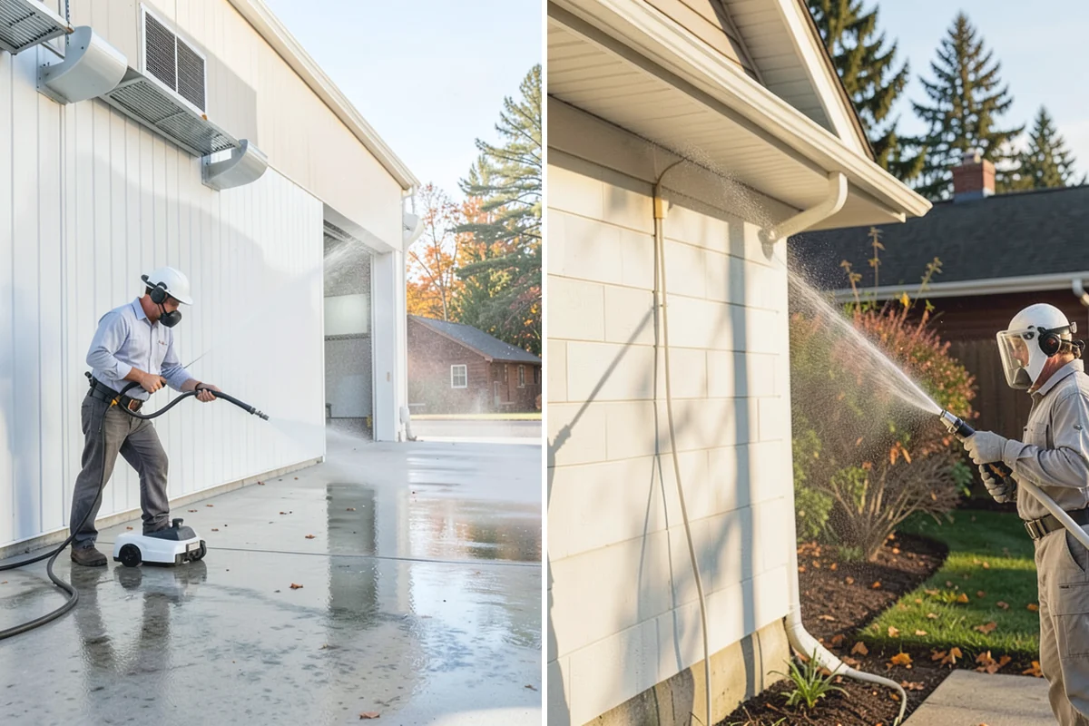Low-Pressure Washing in Hamilton, Skagit County, WA - Test the surface to confirm the safe pressure range