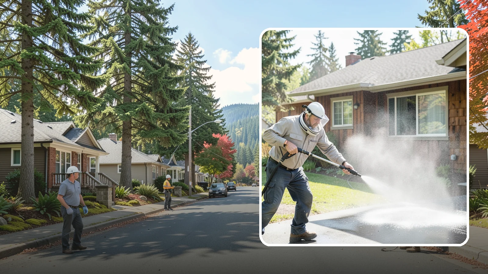 Low-Pressure Washing in Hunts Point, King County, WA - Low-pressure washing uses a reduced water force to clean surfaces that would be scarred or gouged by a standard pressure washer.