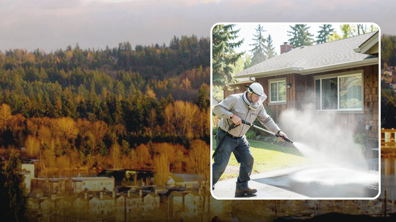 Low-Pressure Washing in Kenmore, King County, WA - Low-pressure washing uses a reduced water force to clean surfaces that would be scarred or gouged by a standard pressure washer.