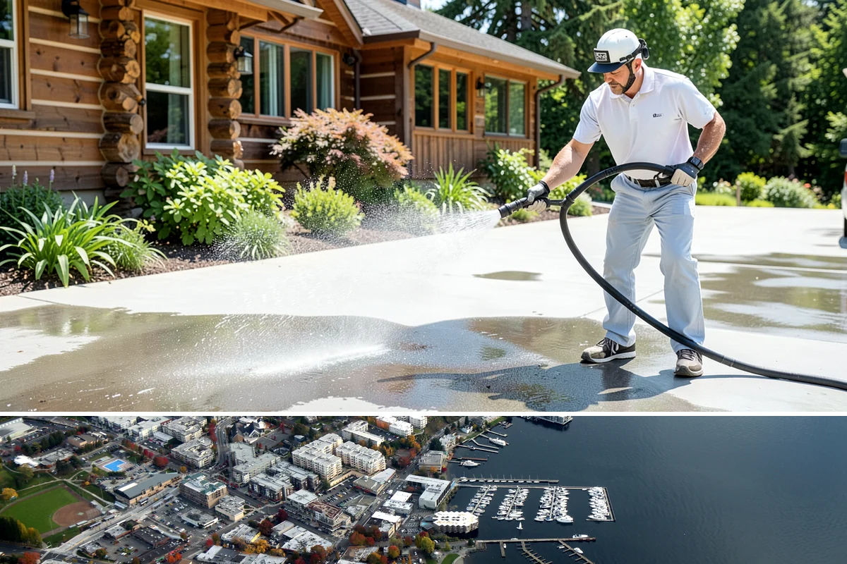 Low-Pressure Washing in Kirkland, King County, WA - Suited to any season, with the region's wetter months being the most common time growth demands attention.