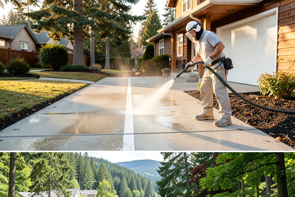 Low-Pressure Washing in Lake Forest Park, King County, WA - Suited to any season, with the region's wetter months being the most common time growth demands attention.