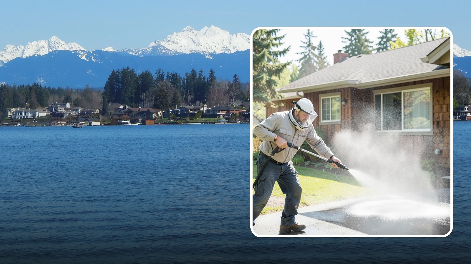 Low-Pressure Washing in Lake Stevens, Snohomish County, WA - Low-pressure washing uses a reduced water force to clean surfaces that would be scarred or gouged by a standard pressure washer.