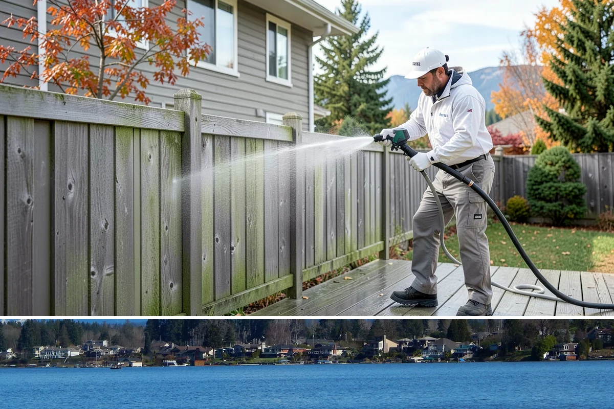Low-Pressure Washing in Lake Stevens, Snohomish County, WA - Suited to any season, with the region's wetter months being the most common time growth demands attention.