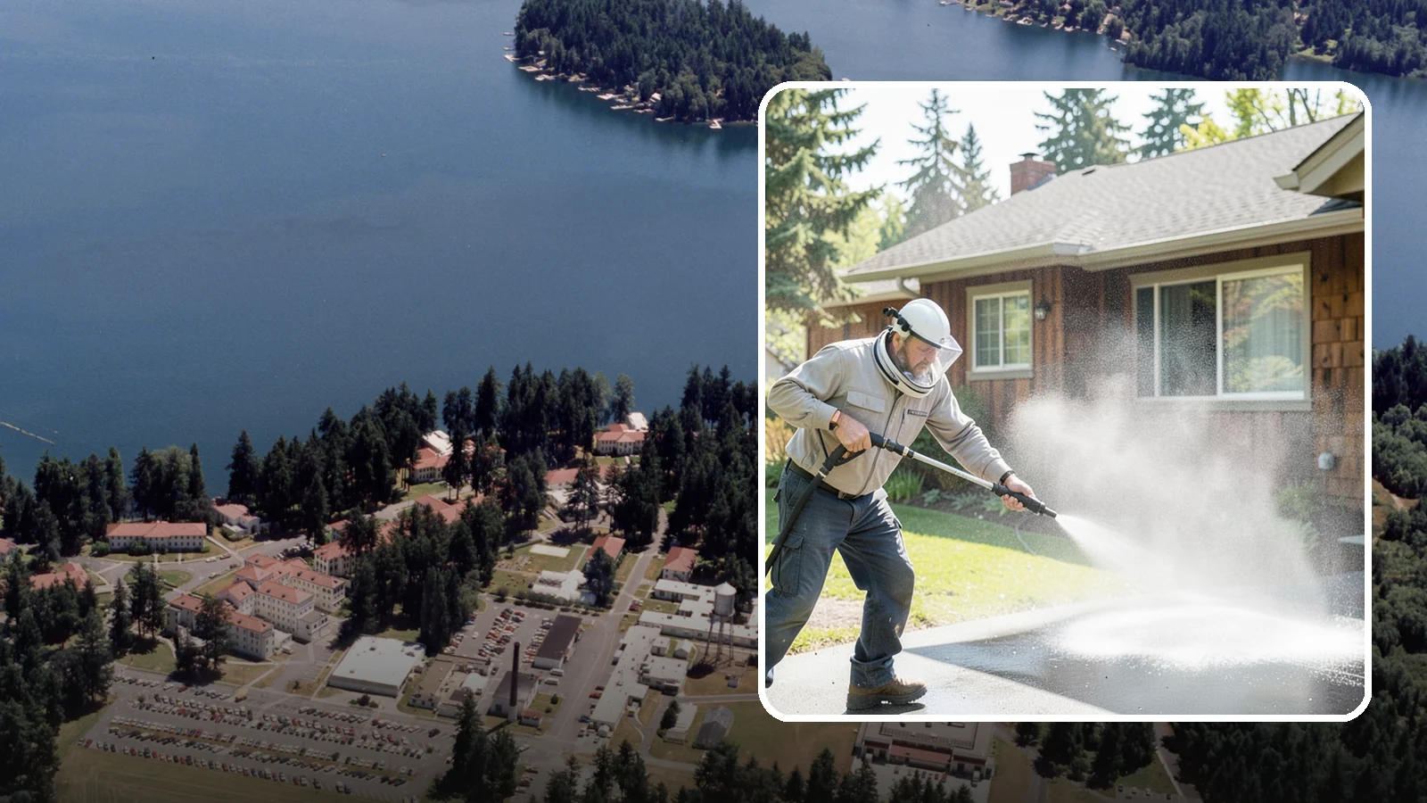 Low-Pressure Washing in Lakewood, Pierce County, WA - Low-pressure washing uses a reduced water force to clean surfaces that would be scarred or gouged by a standard pressure washer.