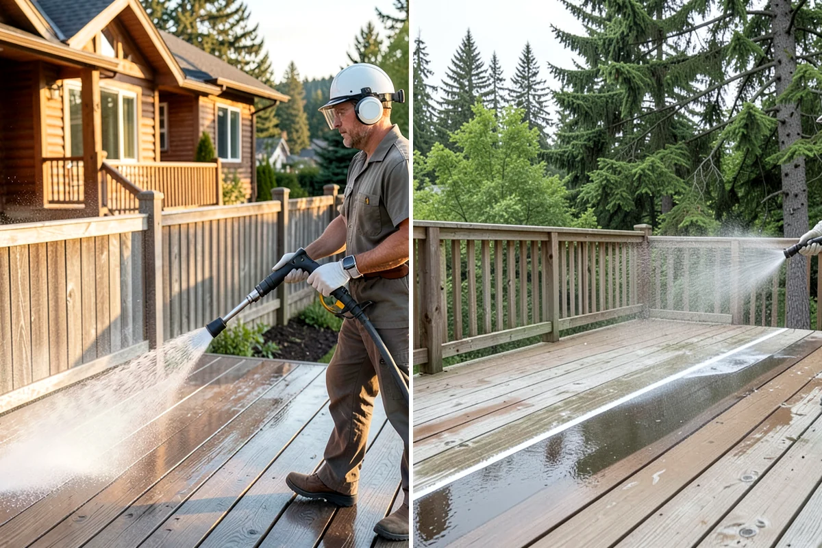 Low-Pressure Washing in Lakewood, Pierce County, WA - Test the surface to confirm the safe pressure range