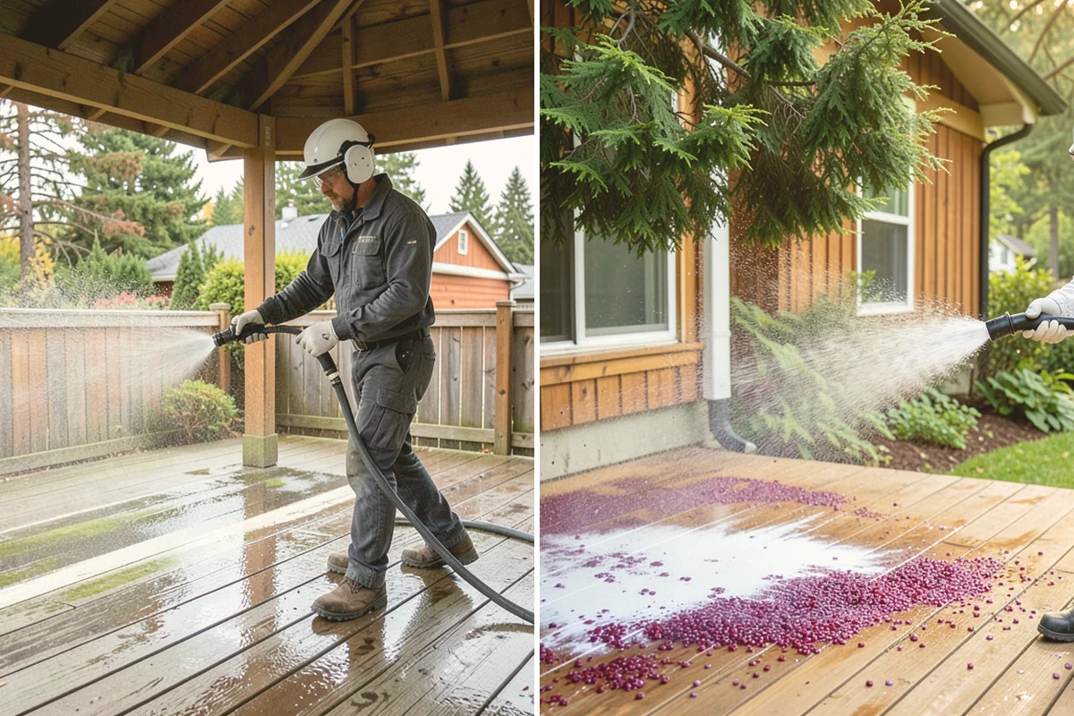 Low-Pressure Washing in Langley, Island County, WA - Test the surface to confirm the safe pressure range