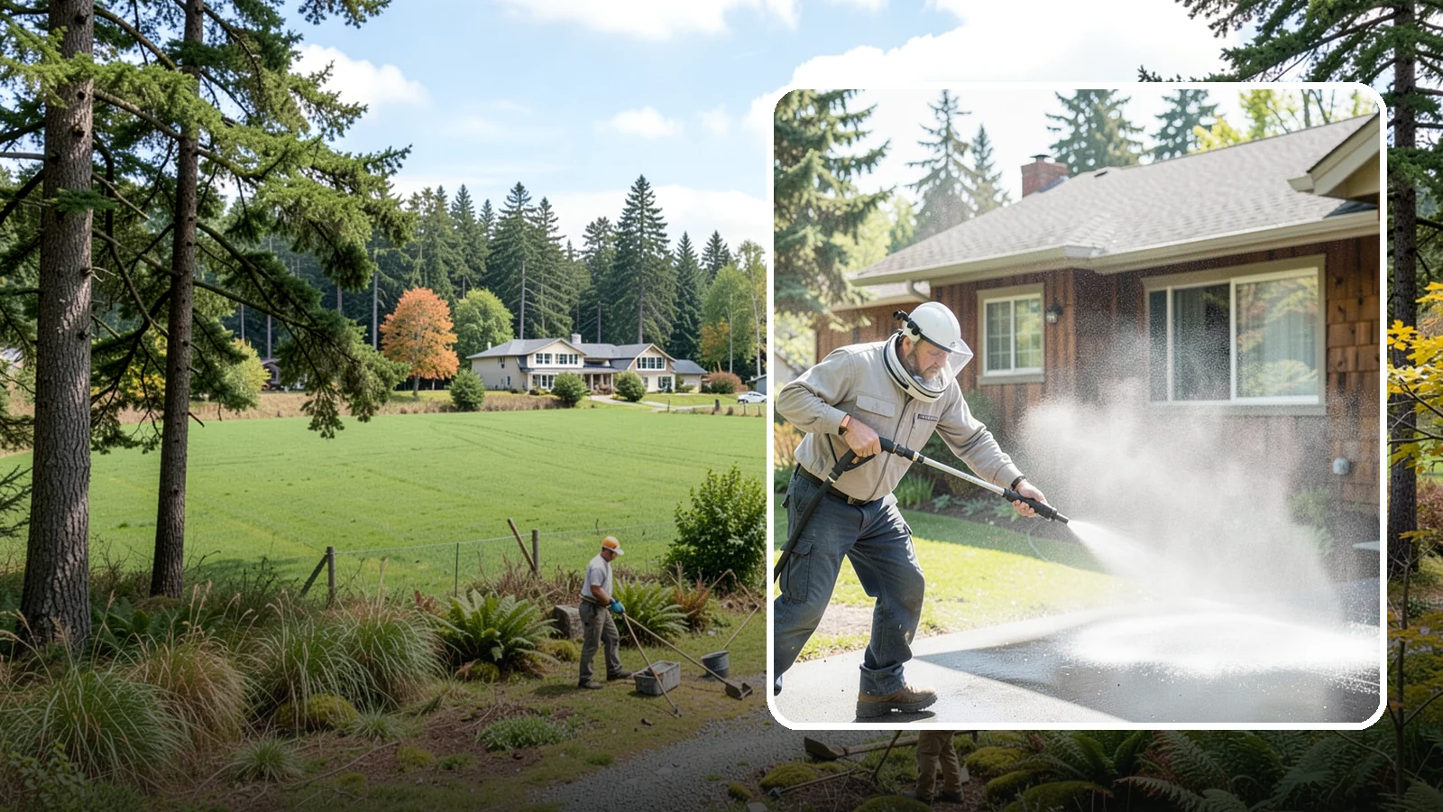 Low-Pressure Washing in Lyman, Skagit County, WA - Low-pressure washing uses a reduced water force to clean surfaces that would be scarred or gouged by a standard pressure washer.