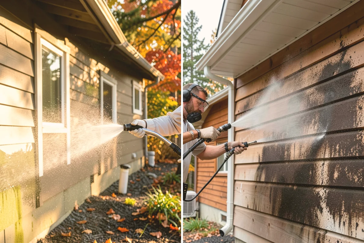 Low-Pressure Washing in Lynnwood, Snohomish County, WA - Test the surface to confirm the safe pressure range