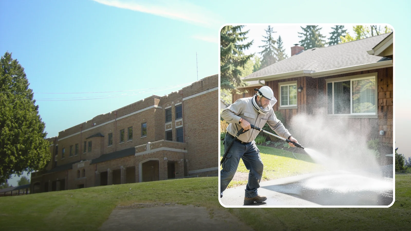 Low-Pressure Washing in Maple Valley, King County, WA - Low-pressure washing uses a reduced water force to clean surfaces that would be scarred or gouged by a standard pressure washer.