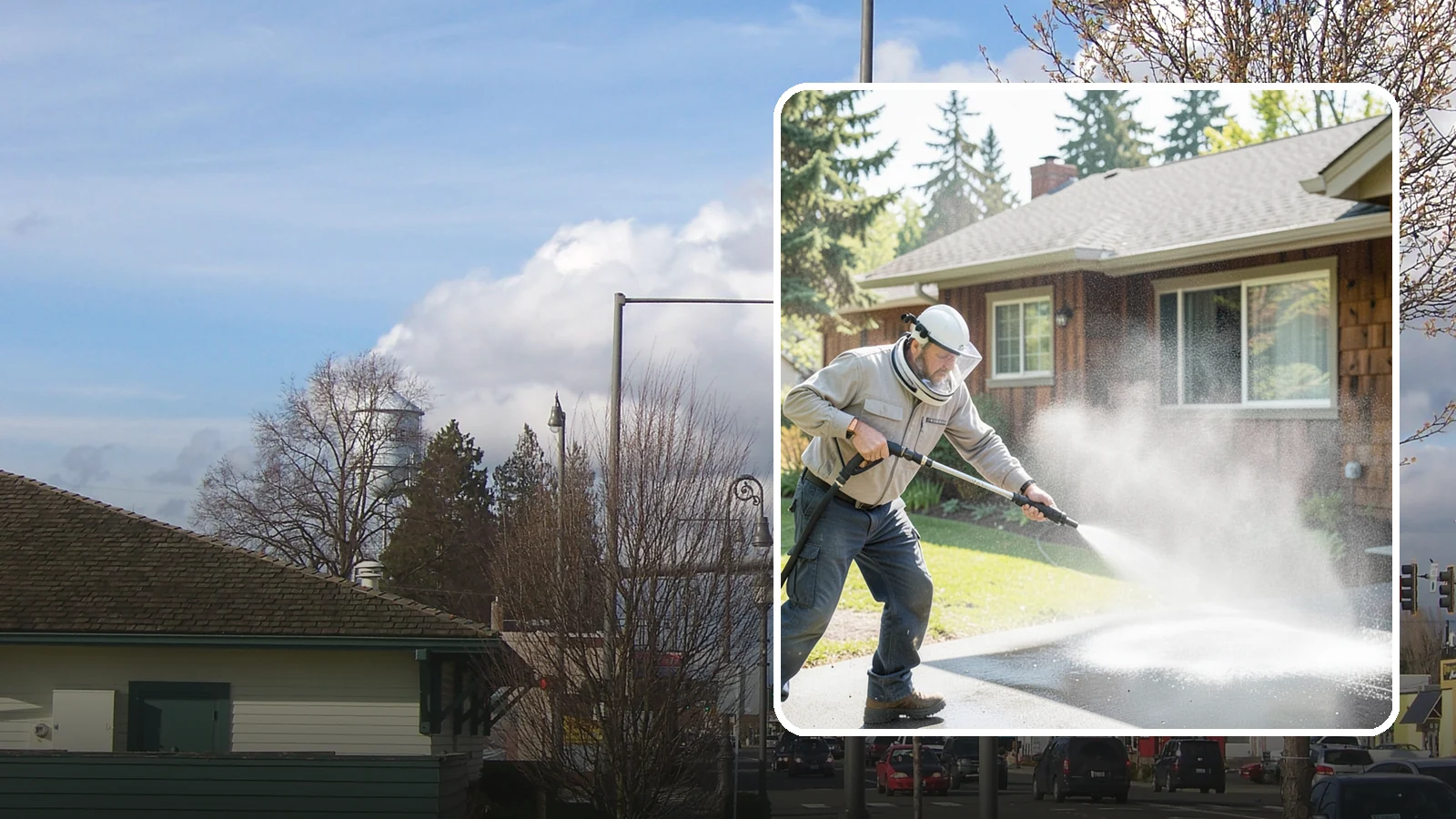 Low-Pressure Washing in Marysville, Snohomish County, WA - Low-pressure washing uses a reduced water force to clean surfaces that would be scarred or gouged by a standard pressure washer.