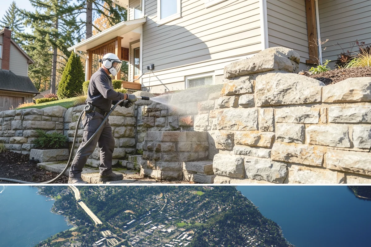 Low-Pressure Washing in Mercer Island, King County, WA - Suited to any season, with the region's wetter months being the most common time growth demands attention.
