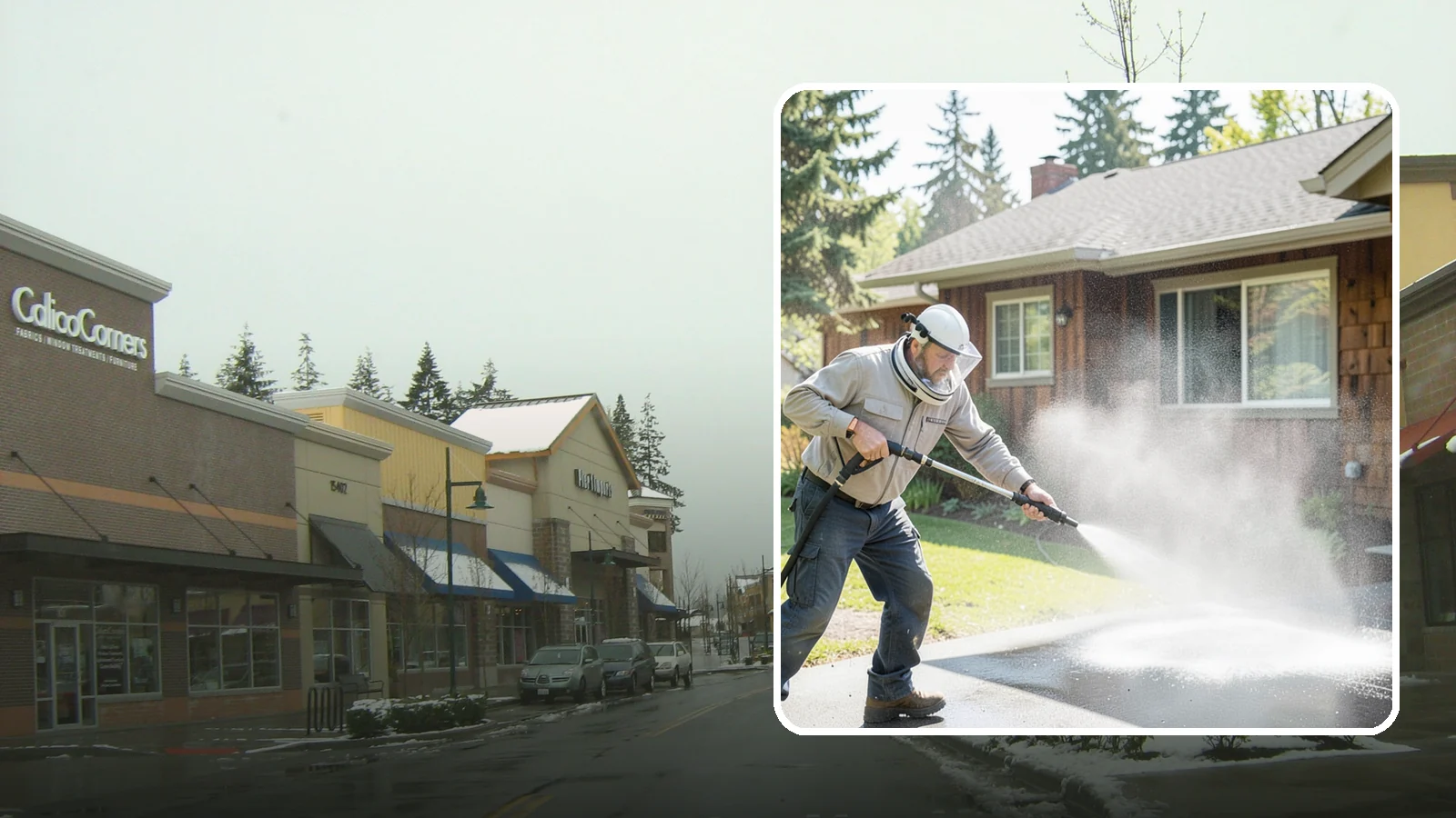Low-Pressure Washing in Mill Creek, Snohomish County, WA - Low-pressure washing uses a reduced water force to clean surfaces that would be scarred or gouged by a standard pressure washer.