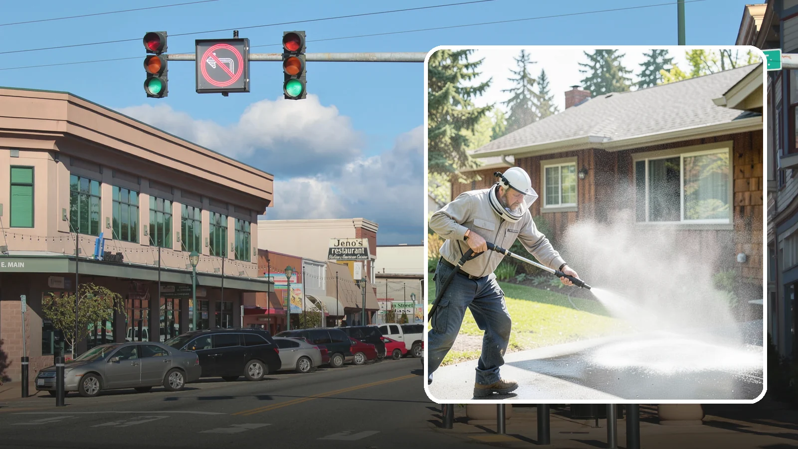 Low-Pressure Washing in Monroe, Snohomish County, WA - Low-pressure washing uses a reduced water force to clean surfaces that would be scarred or gouged by a standard pressure washer.