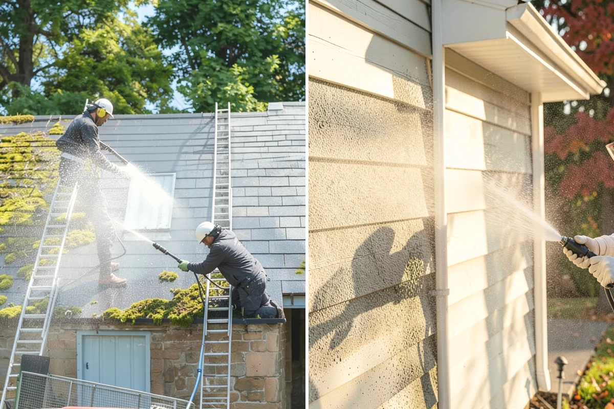 Low-Pressure Washing in Monroe, Snohomish County, WA - Test the surface to confirm the safe pressure range