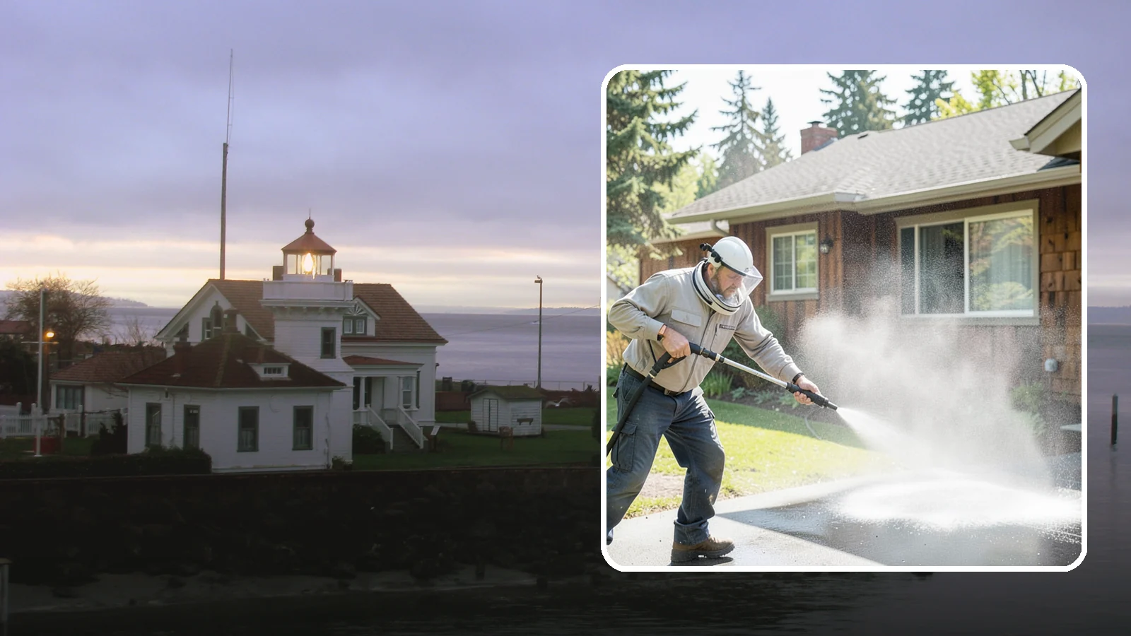Low-Pressure Washing in Mukilteo, Snohomish County, WA - Low-pressure washing uses a reduced water force to clean surfaces that would be scarred or gouged by a standard pressure washer.