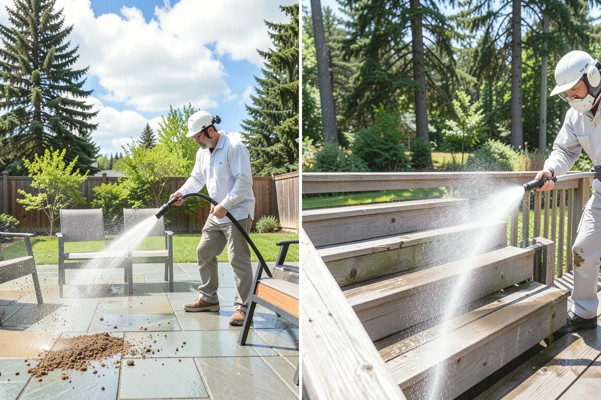 Low-Pressure Washing in Mukilteo, Snohomish County, WA - Test the surface to confirm the safe pressure range