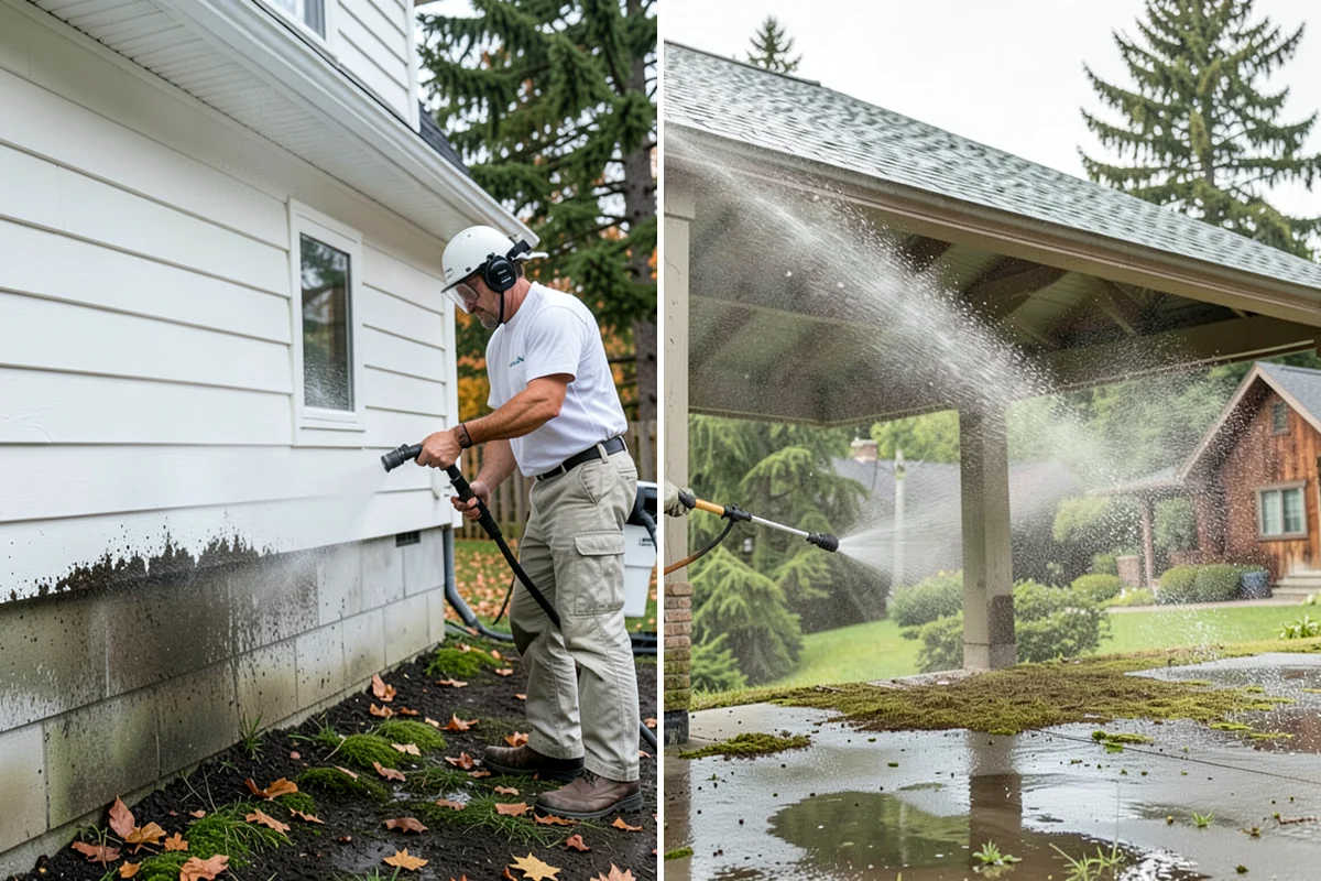 Low-Pressure Washing in Normandy Park, King County, WA - Test the surface to confirm the safe pressure range