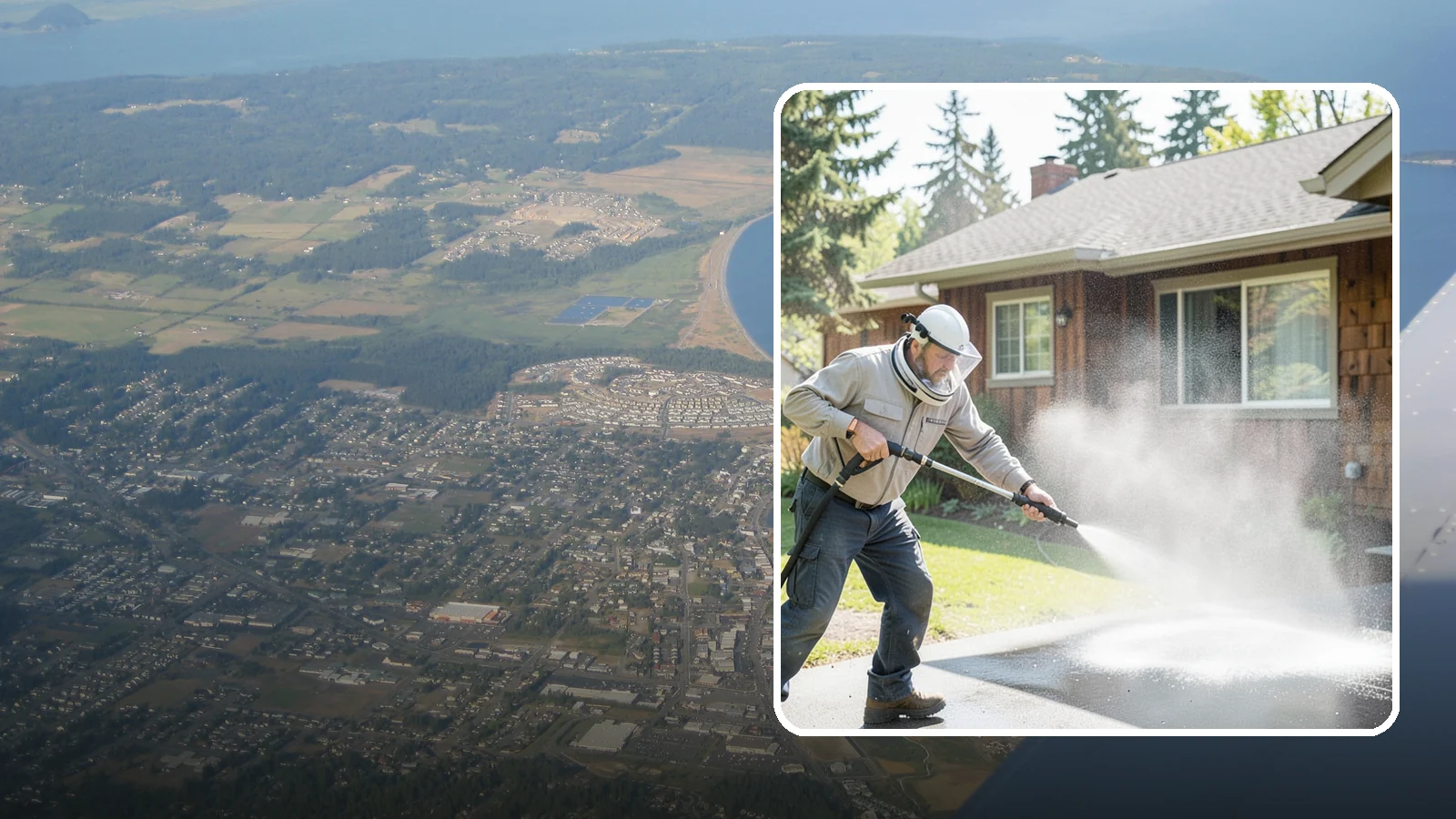 Low-Pressure Washing in Oak Harbor, Island County, WA - Low-pressure washing uses a reduced water force to clean surfaces that would be scarred or gouged by a standard pressure washer.