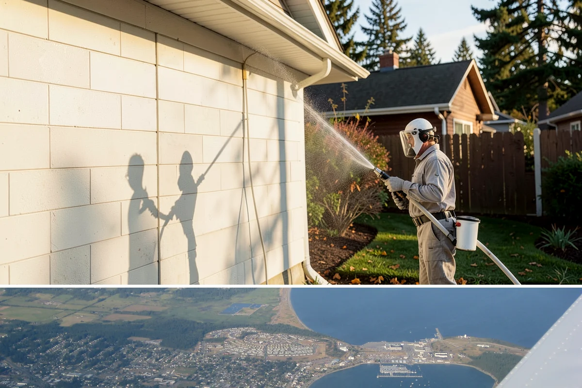 Low-Pressure Washing in Oak Harbor, Island County, WA - Suited to any season, with the region's wetter months being the most common time growth demands attention.