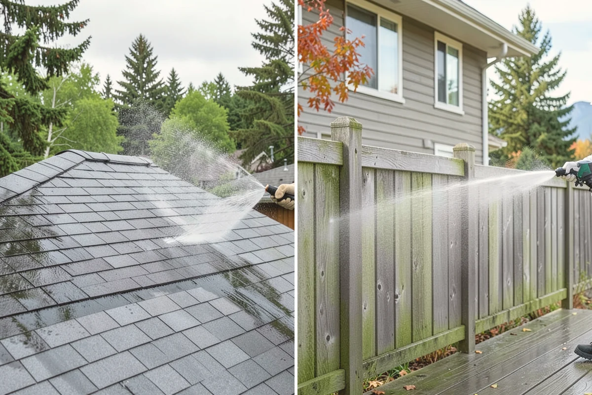 Low-Pressure Washing in Orting, Pierce County, WA - Test the surface to confirm the safe pressure range