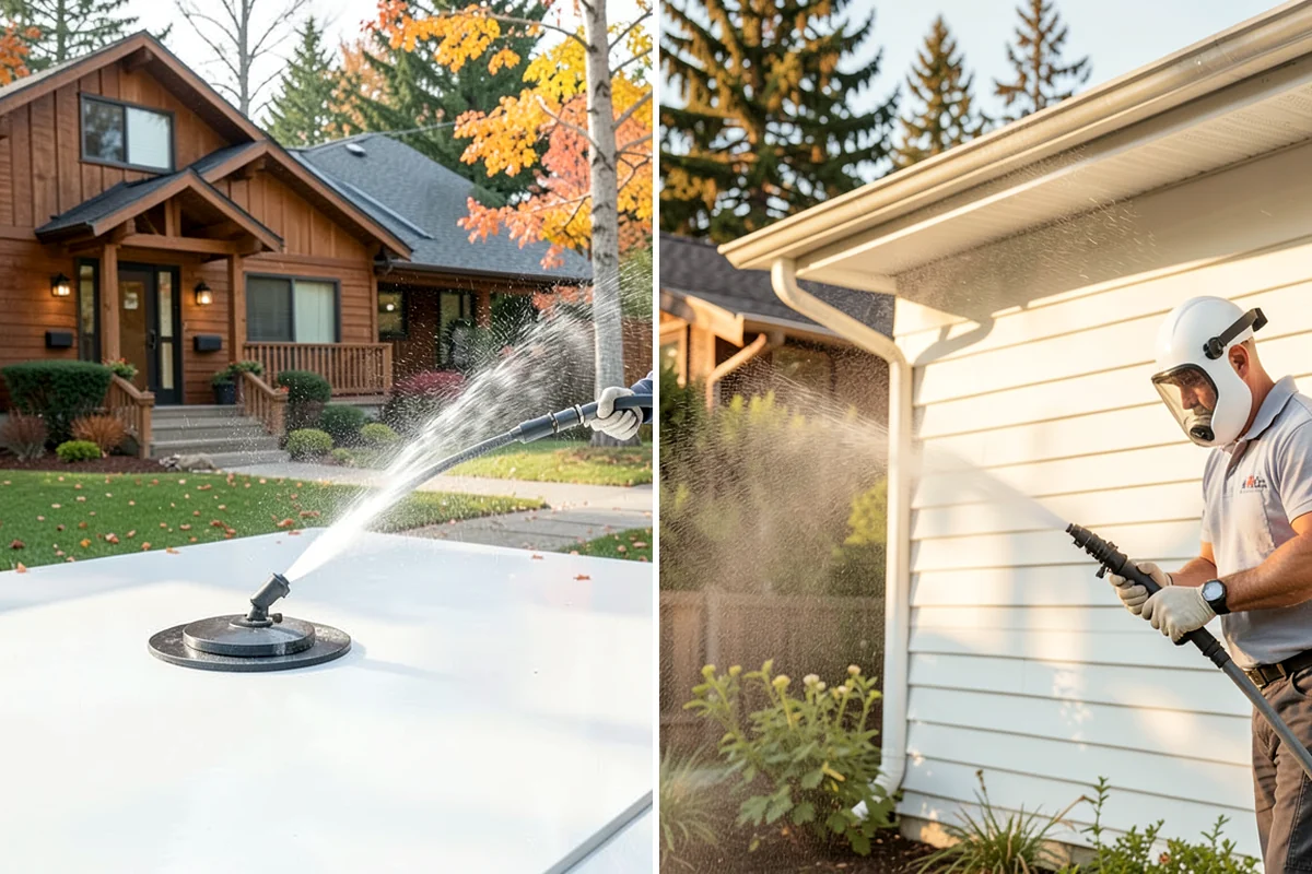 Low-Pressure Washing in Pacific, King County, WA - Test the surface to confirm the safe pressure range