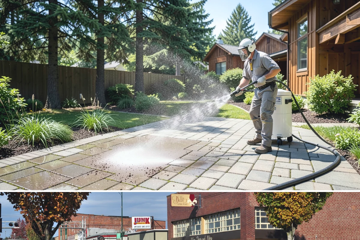 Low-Pressure Washing in Puyallup, Pierce County, WA - Suited to any season, with the region's wetter months being the most common time growth demands attention.
