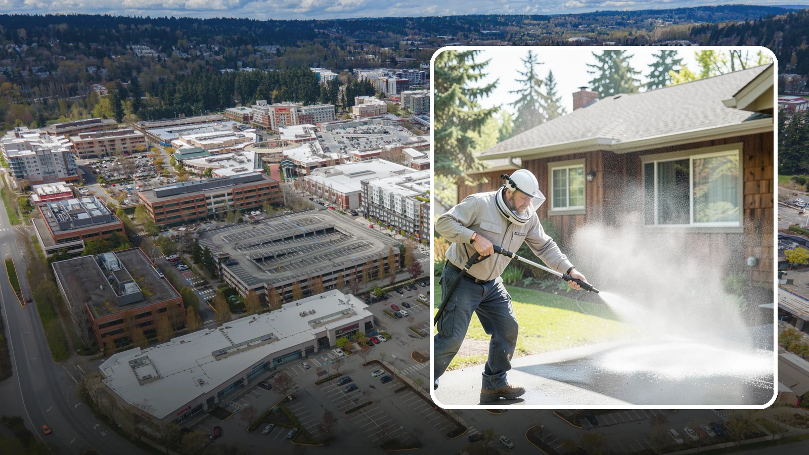 Low-Pressure Washing in Redmond, King County, WA - Low-pressure washing uses a reduced water force to clean surfaces that would be scarred or gouged by a standard pressure washer.