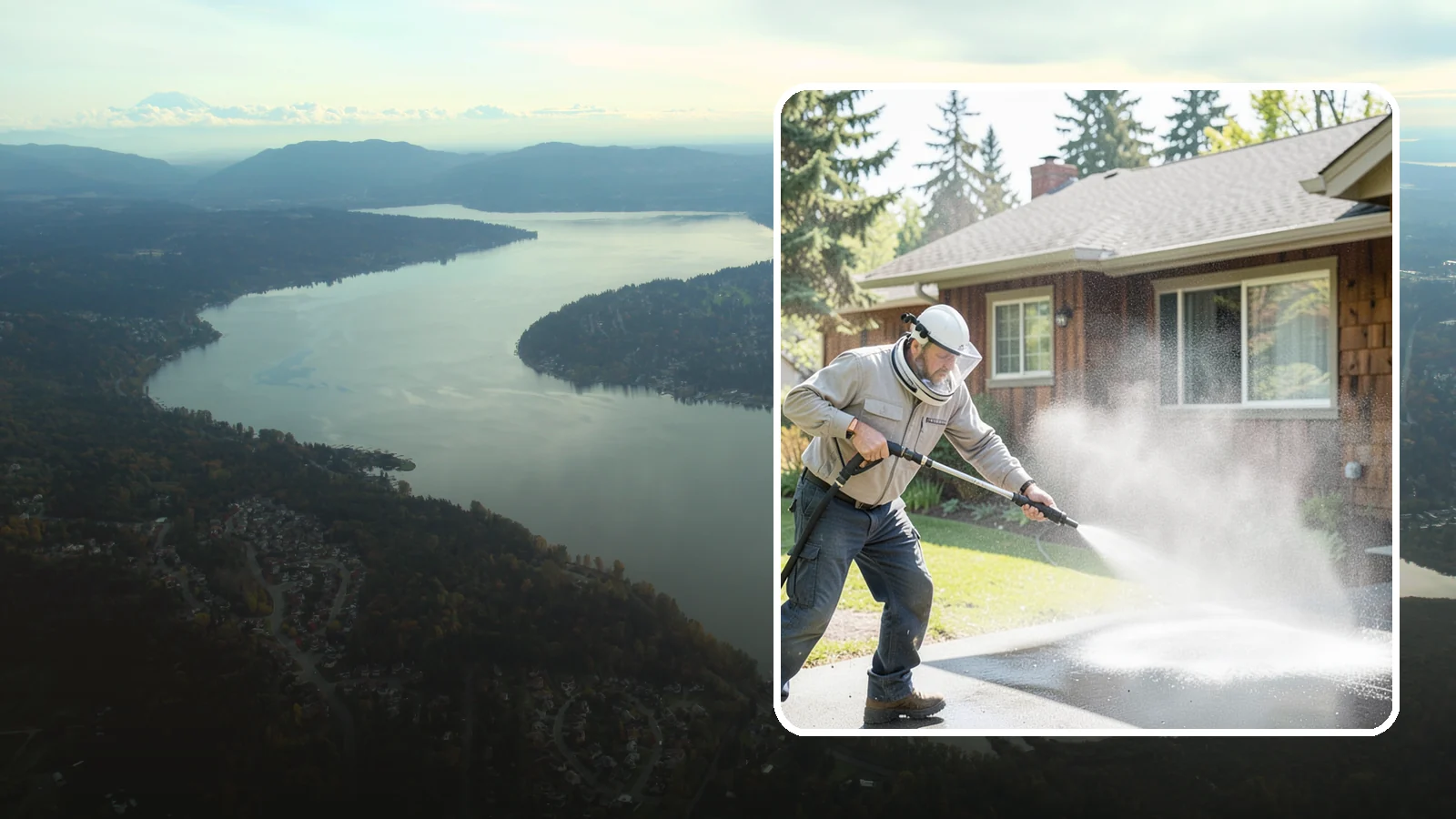 Low-Pressure Washing in Sammamish, King County, WA - Low-pressure washing uses a reduced water force to clean surfaces that would be scarred or gouged by a standard pressure washer.
