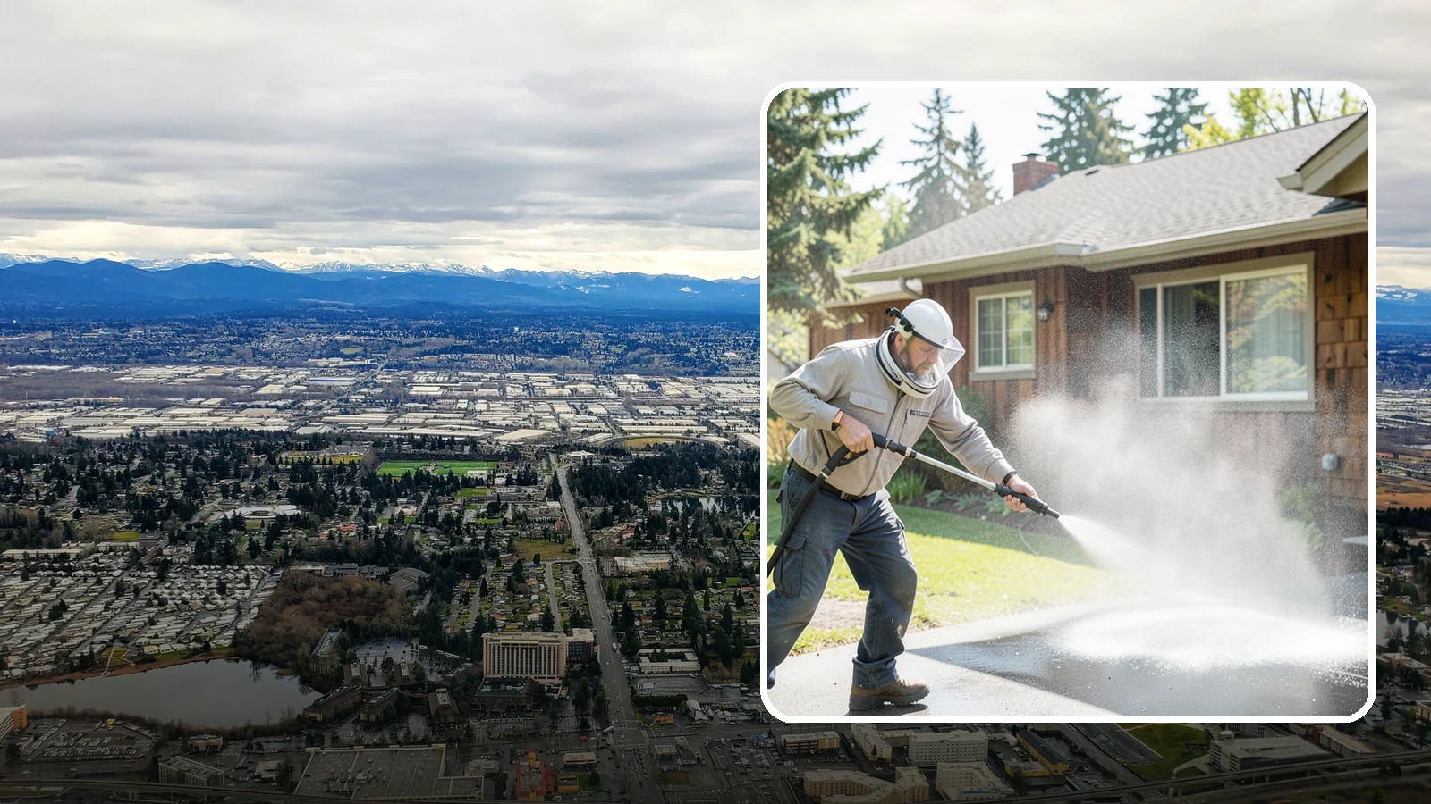 Low-Pressure Washing in SeaTac, King County, WA - Low-pressure washing uses a reduced water force to clean surfaces that would be scarred or gouged by a standard pressure washer.