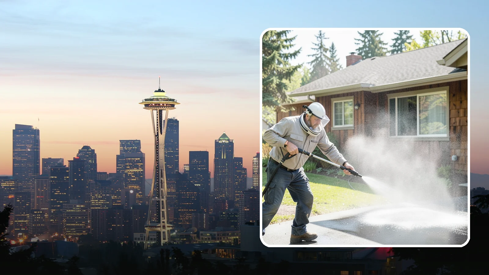 Low-Pressure Washing in Seattle, King County, WA - Low-pressure washing uses a reduced water force to clean surfaces that would be scarred or gouged by a standard pressure washer.