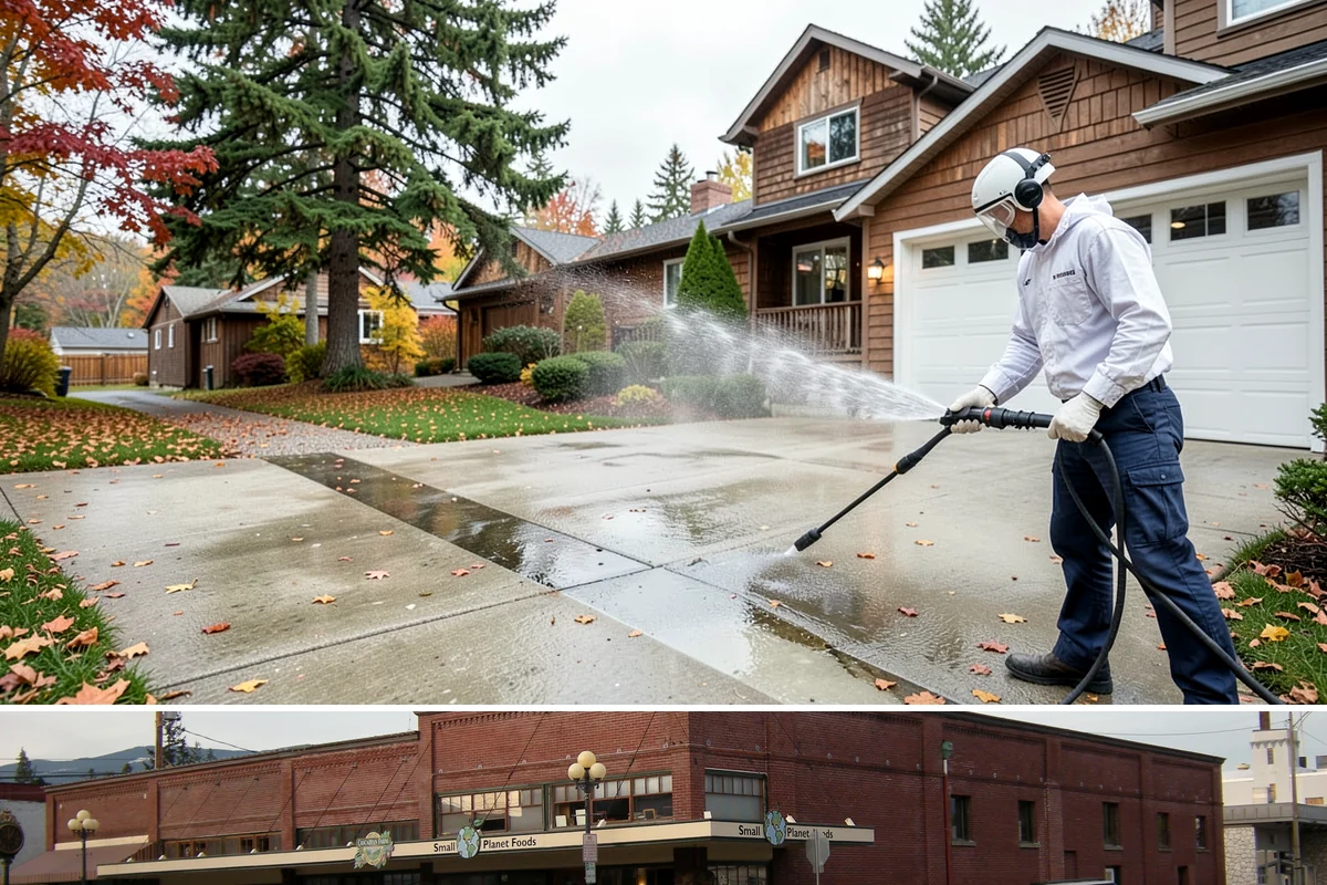 Low-Pressure Washing in Sedro-Woolley, Skagit County, WA - Suited to any season, with the region's wetter months being the most common time growth demands attention.